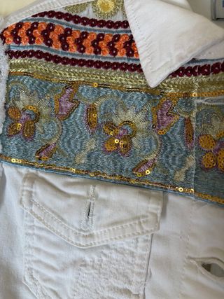 Cazadora Desigual Blanca Mujer