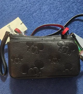 Bolso Desigual Negro Mickey Mouse