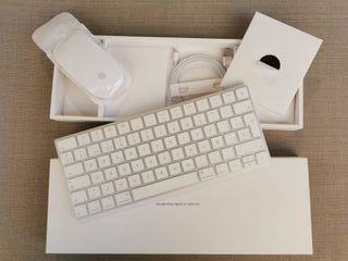 Teclado y Ratón Apple Blanco