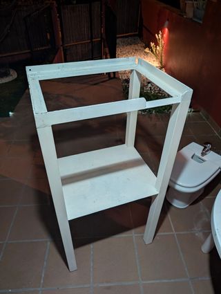 Regalo mueble elevador lavadora metal