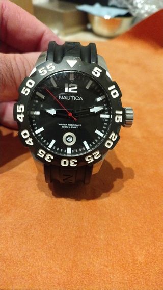 Orologio Nautica Nero e Argento