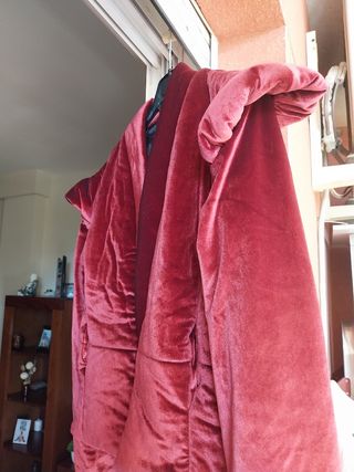 Chaqueta de terciopelo roja
