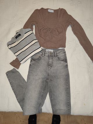 Lote 3 prendas Bershka, Primark, Talla XS
