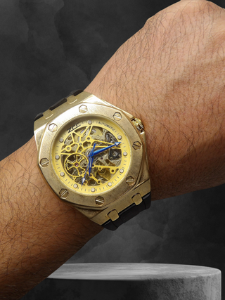 Orologio Uomo Automatico 45mm inox Scheletro Silic