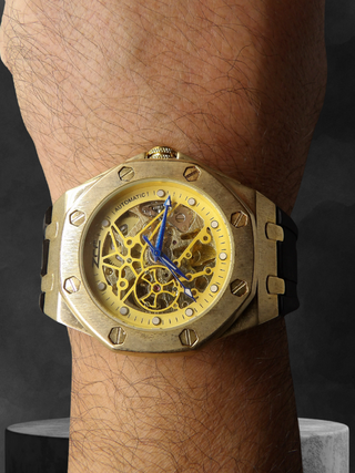 Orologio Uomo Automatico 45mm inox Scheletro Silic