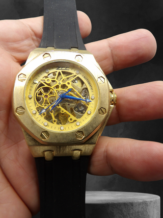 Orologio Uomo Automatico 45mm inox Scheletro Silic