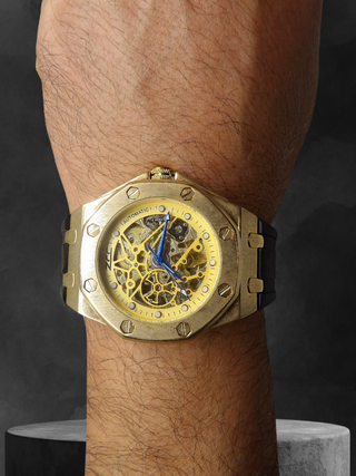 Orologio Uomo Automatico 45mm inox Scheletro Silic