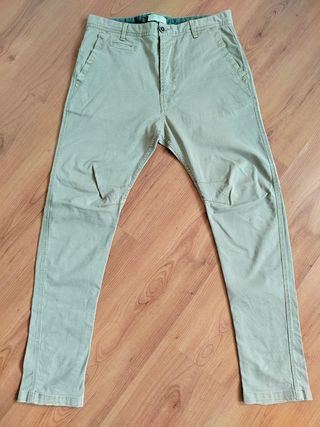 Pantalón Bershka beige hombre