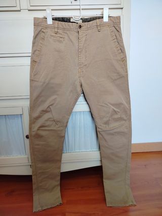 Pantalón Bershka beige hombre