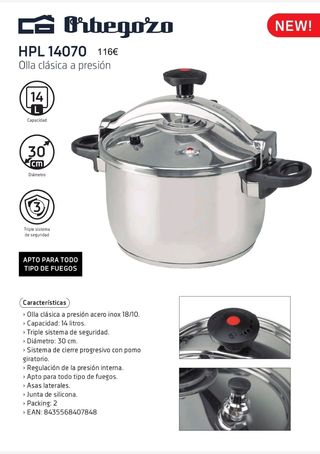 Olla a presión Orbegozo HPL 14070