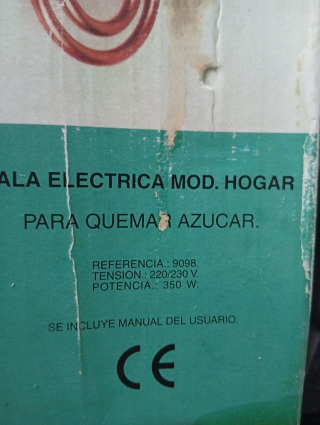 Resistencia espiral para quemar azúcar