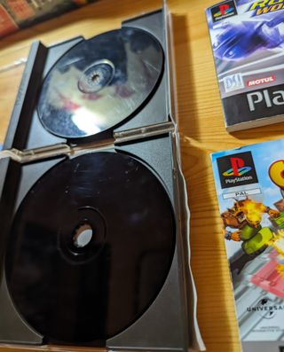 Lote PS1 Crash Bash + Moto Racer PAL 🇪🇦