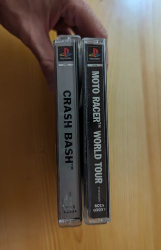 Lote PS1 Crash Bash + Moto Racer PAL 🇪🇦