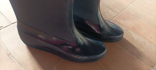 Botas de agua negras. Marca Vulcasa. Talla 37.
