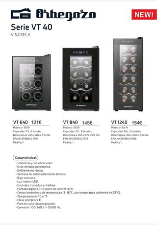 Vinoteca Orbegozo Serie VT 40
