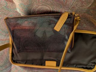 Borsa a tracolla trasparente con stampa Etro