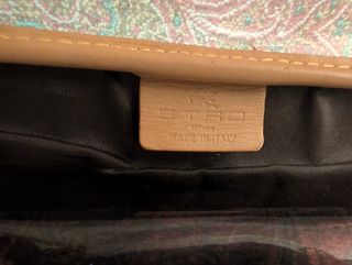 Borsa a tracolla trasparente con stampa Etro