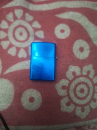 2 Mecheros Zippo 1blanco 1azul Silvia grabado