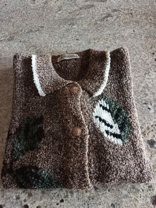 Cardigan donna marrone fantasia