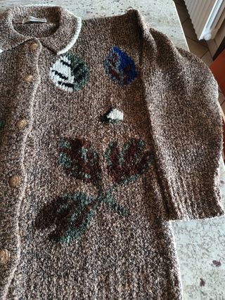 Cardigan donna marrone fantasia