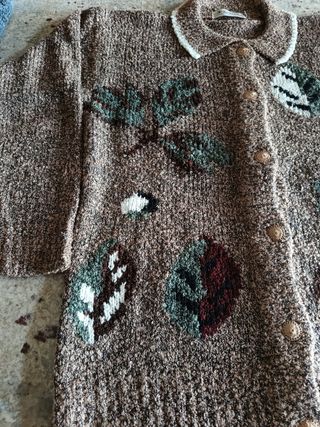 Cardigan donna marrone fantasia