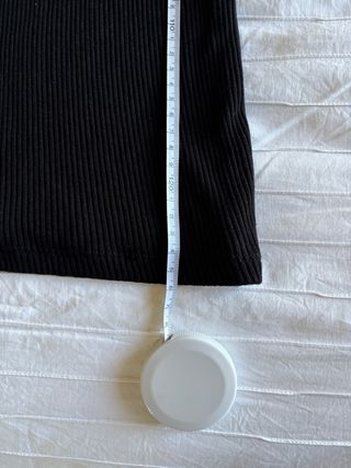 Vestido ajustado largo negro de Pull and Bear