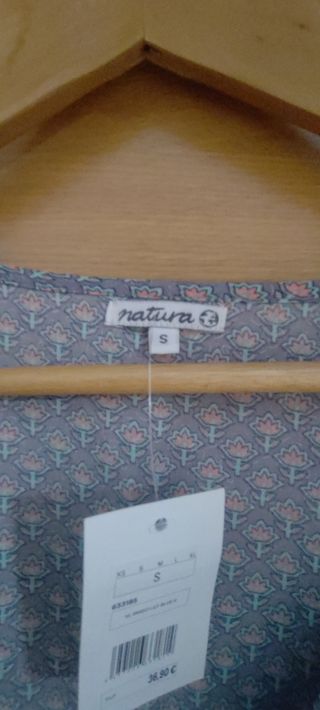 Vestido Natura cruzado estampado