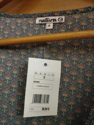 Vestido Natura cruzado estampado