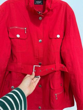 Chubasquero Rojo Talla XL