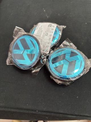Tapa llanta VW Azul (Set de 3) 65mm