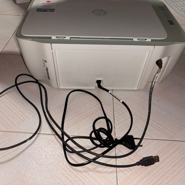 Impresora HP Verde y Blanca