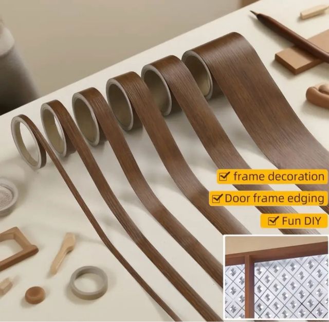 Cubrecanto madera marrón 25m