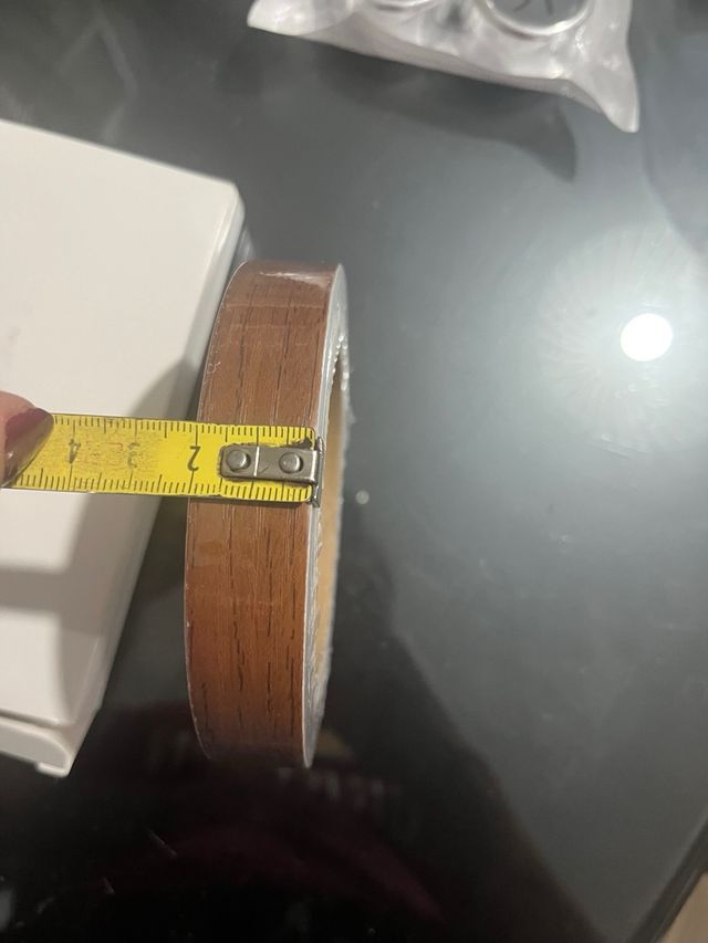 Cubrecanto madera marrón 25m