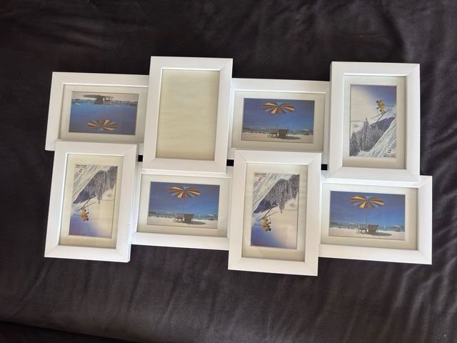 Set 3 conjuntos de marcos de portafotos Blancos