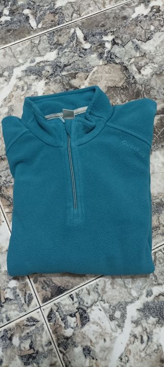 Jersey polar azul con estampado
