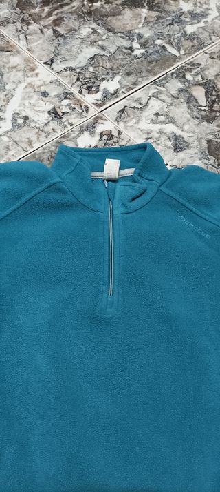 Jersey polar azul con estampado