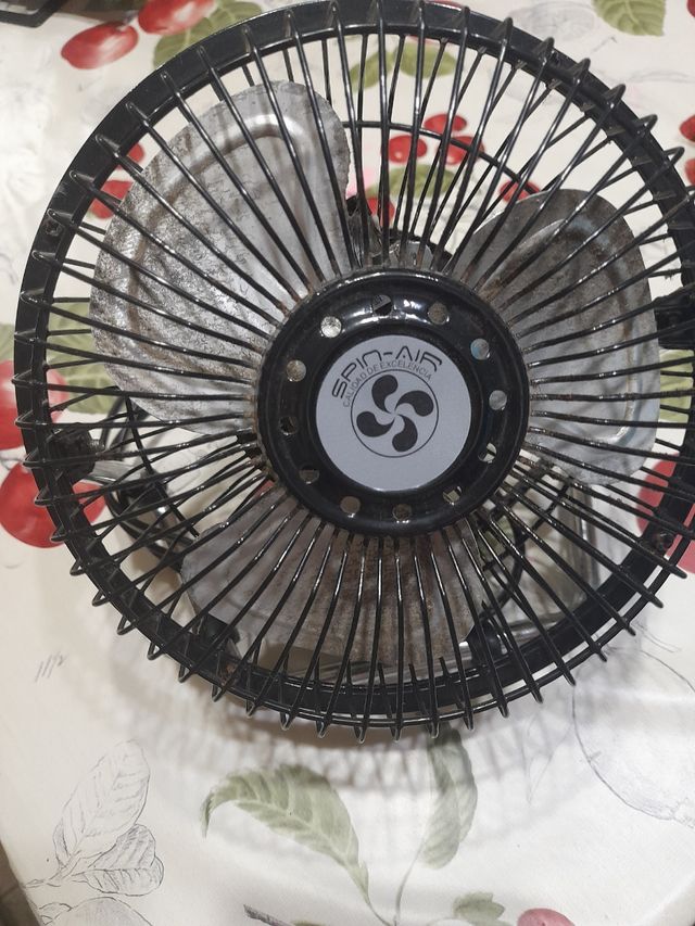 Ventilador SPIN-AIR Negro/Plateado