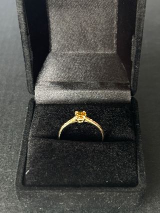 Anillo Oro 14k con Diamantes