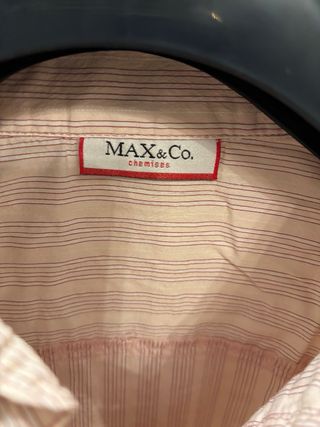 Camisa MAX&Co. rayas beige y rosa