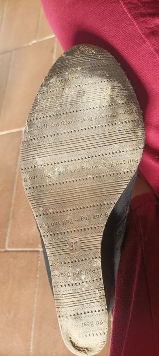Botín Pull & Bear negro talla 37