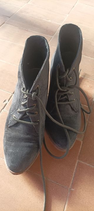 Botín Pull & Bear negro talla 37