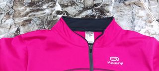 Kalenji Camiseta Manga Larga Media Cremallera Rosa