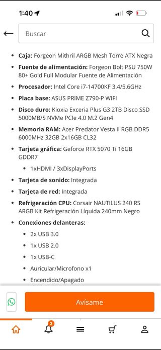 PC Gaming MSI con RTX