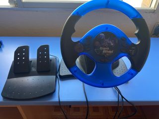 Volante Trans Wheel PS2 con pedales