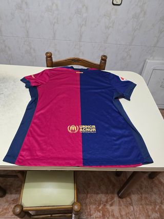 Camiseta FC Barcelona Mujer Nike Azul/Rosa