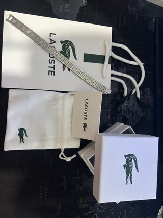Pulsera Lacoste Plata hombre 