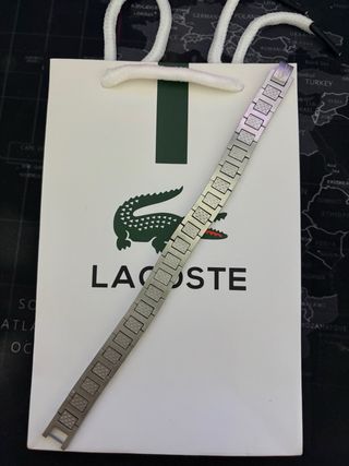 Pulsera Lacoste Plata hombre 