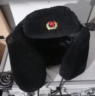 Gorro aviador Soviético URSS con insignia militar