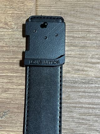 Cinturón Louis Vuitton Negro Gris