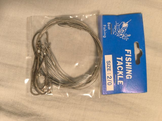 Anzuelos de pesca con cable de acero